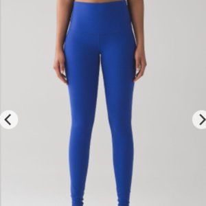 Blue Lululemon Wunder Under Leggings Size 8